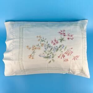 80s floral cottagecore pillowcase 1980s vintage